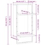 Estantes de pared con barra roble ahumado 30x25x65 cm de , Estantes y estanterías - Ref: Foro24-836300, Precio: 23,91 €, Desc...