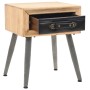 Mesita de noche de madera maciza de abeto 43x38x50 cm de vidaXL, Mesitas de noche - Ref: Foro24-245775, Precio: 63,74 €, Desc...