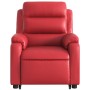 Sillón elevable eléctrico cuero artificial rojo en Sillones | Comprar online en Foru.es