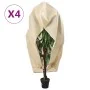 Cubiertas para plantas con cremallera 4 uds 70 g/m² 3,93x3 m de , Accesorios de jardinería - Ref: Foro24-3203563, Precio: 109...