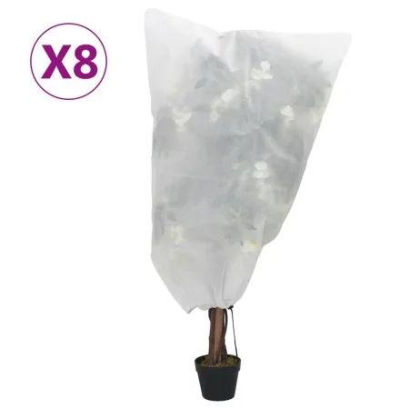 Cubiertas para plantas con cordón 8 uds 70 g/m² 0,8x1 m de , Accesorios de jardinería - Ref: Foro24-3203516, Precio: 21,05 €,...