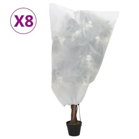 Cubiertas para plantas con cordón 8 uds 70 g/m² 0,8x1 m de , Accesorios de jardinería - Ref: Foro24-3203516, Precio: 21,32 €,...