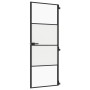 Puerta interior delgada negra vidrio y aluminio 76x201,5 cm de , Puertas para el hogar - Ref: Foro24-155116, Precio: 183,74 €...
