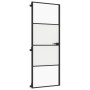 Puerta interior delgada negra vidrio y aluminio 76x201,5 cm de , Puertas para el hogar - Ref: Foro24-155116, Precio: 183,74 €...