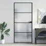 Schlanke Innentür aus schwarzem Glas und Aluminium, 93 x 201,5 cm von , Türen für zu Hause - Ref: Foro24-155121, Preis: 202,3...