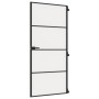 Puerta interior delgada negra vidrio y aluminio 93x201,5 cm de , Puertas para el hogar - Ref: Foro24-155121, Precio: 205,00 €...