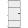 Puerta interior delgada negra vidrio y aluminio 93x201,5 cm de , Puertas para el hogar - Ref: Foro24-155121, Precio: 205,00 €...