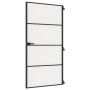Puerta interior delgada negra vidrio y aluminio 102,5x201,5 cm de , Puertas para el hogar - Ref: Foro24-155123, Precio: 178,6...