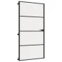 Puerta interior delgada negra vidrio y aluminio 102,5x201,5 cm de , Puertas para el hogar - Ref: Foro24-155123, Precio: 181,2...