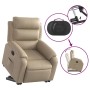 Sillón elevable eléctrico cuero artificial capuchino en Sillones | Comprar online en Foru.es