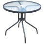 Juego de comedor de jardín 5 piezas de acero negro de vidaXL, Conjuntos de jardín - Ref: Foro24-43318, Precio: 195,06 €, Desc...
