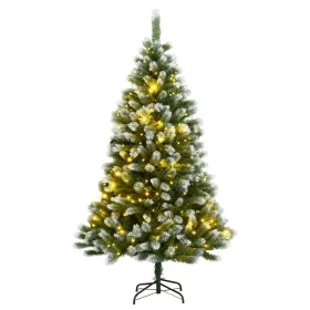 Árbol de Navidad artificial con bisagras 300 LED y nieve 240 cm de , Arboles de navidad - Ref: Foro24-3210335, Precio: 256,99...
