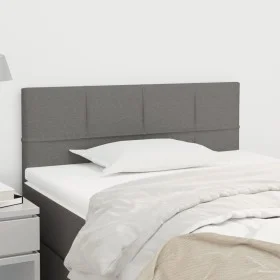 Kopfteil aus dunkelgrauem Stoff, 80 x 5 x 78/88 cm von , Kopf- und Fußteile - Ref: Foro24-346005, Preis: 44,88 €, Rabatt: %