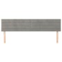 Cabeceros 2 unidades de terciopelo gris claro 100x5x78/88 cm de , Cabeceros y pies de cama - Ref: Foro24-346194, Precio: 49,3...