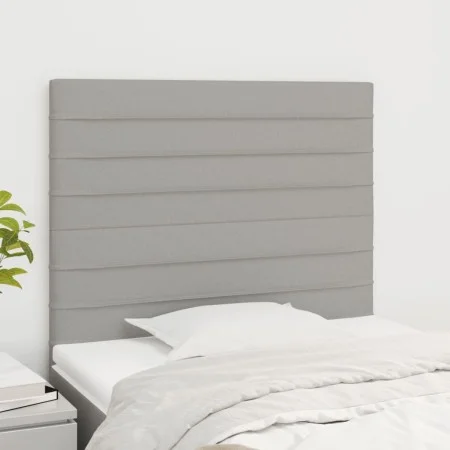 Kopfteile 2 Einheiten aus hellgrauem Stoff 100x5x78/88 cm von , Kopf- und Fußteile - Ref: Foro24-3116462, Preis: 51,36 €, Rab...