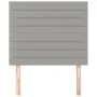 Kopfteile 2 Einheiten aus hellgrauem Stoff 100x5x78/88 cm von , Kopf- und Fußteile - Ref: Foro24-3116462, Preis: 51,36 €, Rab...