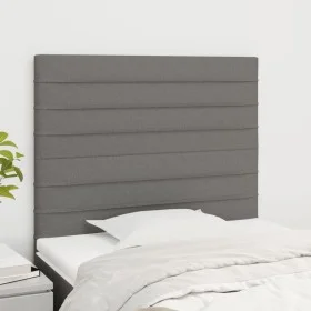 Headboards 2 units of dark gray fabric 90x5x78/88 cm by , Headboards and footboards - Ref: Foro24-3116455, Price: 53,31 €, Di...
