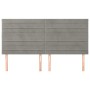 Cabeceros 4 unidades de terciopelo gris claro 100x5x78/88 cm de , Cabeceros y pies de cama - Ref: Foro24-3116538, Precio: 91,...