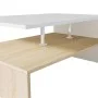 Mesa de centro madera de ingeniería blanco y roble 90x59x42 cm de vidaXL, Mesas de centro - Ref: Foro24-244856, Precio: 72,67...