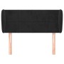 Cabecero de terciopelo negro 93x23x78/88 cm de , Cabeceros y pies de cama - Ref: Foro24-3117182, Precio: 51,73 €, Descuento: %