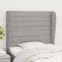 Kopfteil mit hellgrauen Stoffohren 93x23x118/128 cm von , Kopf- und Fußteile - Ref: Foro24-3118078, Preis: 72,85 €, Rabatt: %
