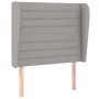 Kopfteil mit hellgrauen Stoffohren 93x23x118/128 cm von , Kopf- und Fußteile - Ref: Foro24-3118078, Preis: 72,85 €, Rabatt: %