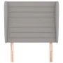 Kopfteil mit hellgrauen Stoffohren 93x23x118/128 cm von , Kopf- und Fußteile - Ref: Foro24-3118078, Preis: 72,85 €, Rabatt: %