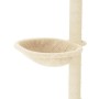 Rascador para gatos con postes de sisal color crema 95 cm en Mobiliario para gatos | Comprar online en Foru.es