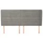 Headboard with light gray velvet ears 203x23x118/128 cm by , Headboards and footboards - Ref: Foro24-3118162, Price: 110,62 €...