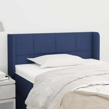 Blue fabric headboard 93x16x78/88 cm by , Headboards and footboards - Ref: Foro24-3118756, Price: 53,98 €, Discount: %