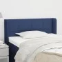 Blue fabric headboard 93x16x78/88 cm by , Headboards and footboards - Ref: Foro24-3118756, Price: 53,98 €, Discount: %