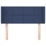 Blue fabric headboard 93x16x78/88 cm by , Headboards and footboards - Ref: Foro24-3118756, Price: 53,98 €, Discount: %