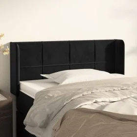 Kopfteil aus schwarzem Samt, 93 x 16 x 78/88 cm von , Kopf- und Fußteile - Ref: Foro24-3118806, Preis: 50,97 €, Rabatt: %