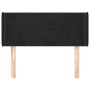 Cabecero de terciopelo negro 93x16x78/88 cm de , Cabeceros y pies de cama - Ref: Foro24-3118806, Precio: 51,16 €, Descuento: %