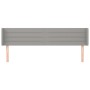 Cabecero de tela gris claro 183x16x78/88 cm de , Cabeceros y pies de cama - Ref: Foro24-3118922, Precio: 67,91 €, Descuento: %