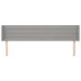 Kopfteil aus hellgrauem Stoff, 183 x 16 x 78/88 cm von , Kopf- und Fußteile - Ref: Foro24-3118922, Preis: 69,77 €, Rabatt: %