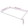 Tablero de mesa de cristal templado rectangular 1000x620 mm de vidaXL, Tableros para mesas - Ref: Foro24-244621, Precio: 58,8...