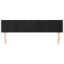 Cabecero de terciopelo negro 203x16x78/88 cm de , Cabeceros y pies de cama - Ref: Foro24-3118976, Precio: 59,07 €, Descuento: %