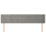 Cabecero de terciopelo gris claro 203x16x78/88 cm de , Cabeceros y pies de cama - Ref: Foro24-3118974, Precio: 60,06 €, Descu...