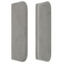 Cabecero de terciopelo gris claro 203x16x78/88 cm de , Cabeceros y pies de cama - Ref: Foro24-3118974, Precio: 60,06 €, Descu...