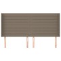 Cabecero con orejas de tela gris taupe 183x16x118/128 cm de , Cabeceros y pies de cama - Ref: Foro24-3119738, Precio: 139,03 ...