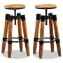 Küchenhocker 2 Einheiten massives Mangoholz von vidaXL, Küchenhocker - Ref: Foro24-244589, Preis: 269,03 €, Rabatt: %
