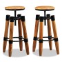 Taburetes de cocina 2 unidades madera maciza de mango de vidaXL, Taburetes de cocina - Ref: Foro24-244589, Precio: 274,42 €, ...