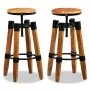 Küchenhocker 2 Einheiten massives Mangoholz von vidaXL, Küchenhocker - Ref: Foro24-244589, Preis: 269,03 €, Rabatt: %