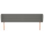 Cabecero de tela gris oscuro 183x23x78/88 cm de , Cabeceros y pies de cama - Ref: Foro24-3117299, Precio: 70,68 €, Descuento: %