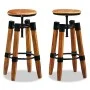 Küchenhocker 2 Einheiten massives Mangoholz von vidaXL, Küchenhocker - Ref: Foro24-244589, Preis: 269,03 €, Rabatt: %
