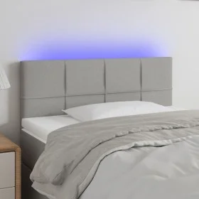 Hellgraues Stoffkopfteil mit LED 90x5x78/88 cm von , Kopf- und Fußteile - Ref: Foro24-3121594, Preis: 47,75 €, Rabatt: %