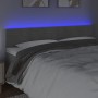 Cabecero con LED de terciopelo gris claro 200x5x78/88 cm de , Cabeceros y pies de cama - Ref: Foro24-3121818, Precio: 56,68 €...