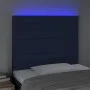 Kopfteil mit LED-Leuchten aus blauem Stoff, 100 x 5 x 118/128 cm von , Kopf- und Fußteile - Ref: Foro24-3122560, Preis: 75,79...