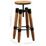 Küchenhocker 2 Einheiten massives Mangoholz von vidaXL, Küchenhocker - Ref: Foro24-244589, Preis: 269,03 €, Rabatt: %